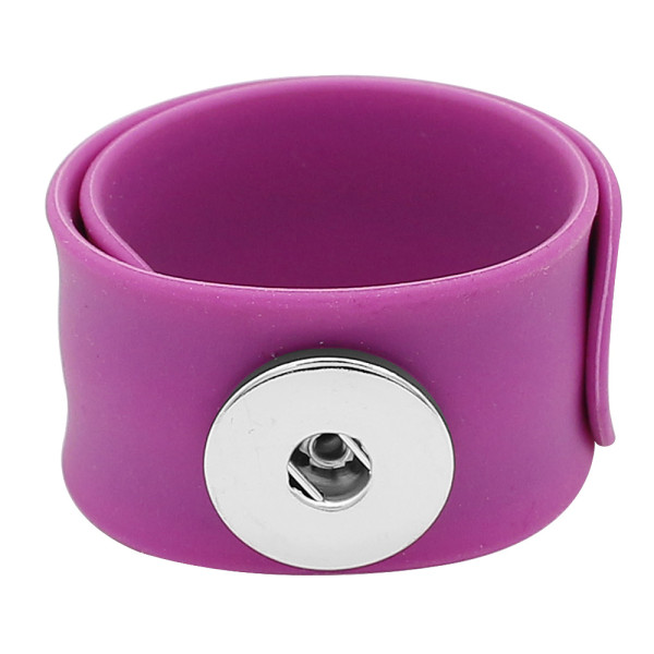 Creative papa circle Silica gel Hot Sale Trendy Snap Button Bracelet Bangles fit 20MM Snap Jewelry fun gift