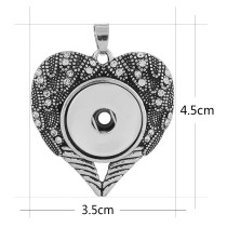 love Pendant of necklace fit snaps style chunks jewelry