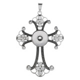 Pendant of necklace without chain with rhinestone snaps style fit 18&20mm chunks jewelry