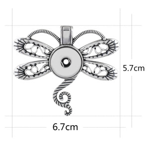 Pendant of necklace without chain fit snaps style fit 18&20mm chunks jewelry