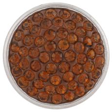 18mm Sugar snaps Alloy with brown chunks rhinestones KB2325 snaps jewelry