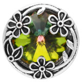20MM design  snap Silver Plated with  rhinestone KC9928 snaps jewelry