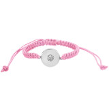 Handmade pink line Children's adjustable bracelet CH3001 fit 20mm snaps chunks