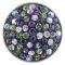 snaps button with purple chunks rhinestones KC2817 snaps jewelry
