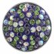 snaps button with purple chunks rhinestones KC2817 snaps jewelry