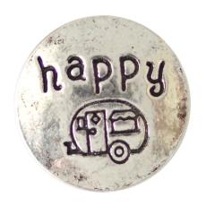 20MM happy snap Antique Silver Plated KB6853 snaps jewelry