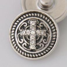 snaps cross metal chunks with rhinestones