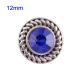 12mm Small size snaps with blue Rhinestone for chunks jewelry