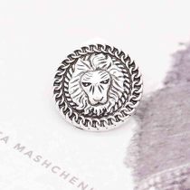 20MM lion snap Silver Plated KC6855 snaps jewelry