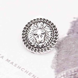 20MM lion snap Silver Plated KC6855 snaps jewelry