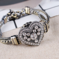 20MM Love snaps KB8741 with white rhinestone interchangeable jewelry