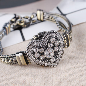 20MM Love snaps KB8741 with white rhinestone interchangeable jewelry