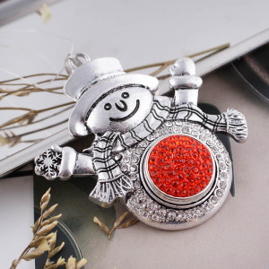 18mm Sugar snaps Alloy with Orange rhinestones KB2316 snaps jewelry