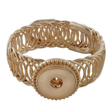 1 button snaps metal gold bracelet fit 20mm snaps chunks KC0791