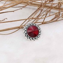 20MM snap Jan. birthstone deep red KC6574 interchangable snaps jewelry