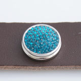 18mm Sugar snaps Alloy with cyan chunks rhinestones KB2308 snaps jewelry