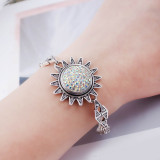 18mm Sugar snaps Alloy with AB white chunks rhinestones KB2327 snaps jewelry