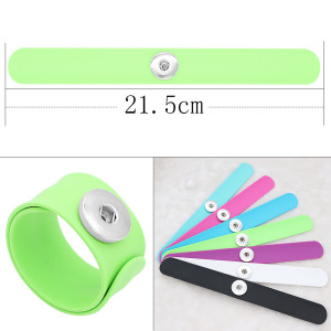 Creative papa circle Silica gel Hot Sale Trendy Snap Button Bracelet Bangles fit 20MM Snap Jewelry fun gift