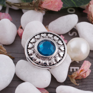 20MM snap Dec.birthstone cyan KC5044 interchangable snaps jewelry