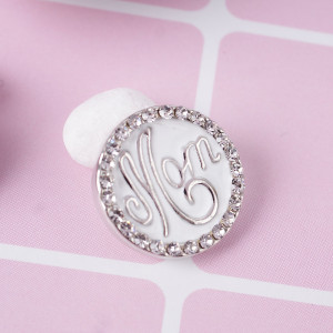 20MM mother snap with white enamel KB6918 snaps jewelry