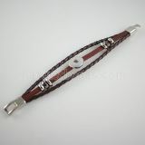 20CM leather bracelets fit 18MM snaps chunks