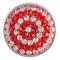 snaps button with red  chunks rhinestones KC2737 snaps jewelry