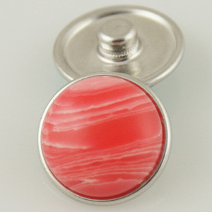 18MM snap red Semi-precious stones KB2623 interchangable snaps jewelrysnaps