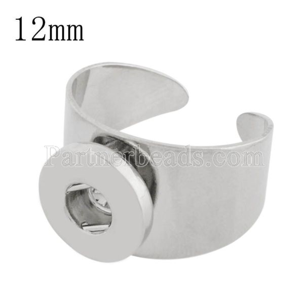 Adjustable size 17-19 MM Snaps Rings fit 12MM snaps chunks