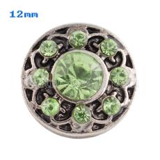 12mm Small size green snaps for chunks jewelry