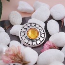 20MM snap Nov. birthstone yellow KC5043 interchangable snaps jewelry