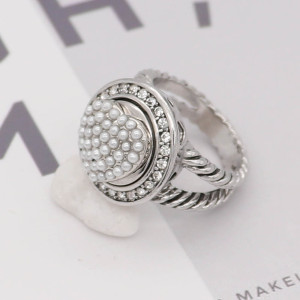 Love 12MM snap White pearl  KS7047-S interchangable snaps jewelry