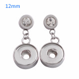 Fit 12mm Snaps Stainless steel Earrings fit snaps chunks KS0944-S
