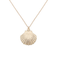  Sea life  Shell Charm Necklace Metal gold plated with 46cm chain TA3115 