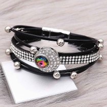 20MM design snap charms Silver Plated with opal  rhinestone  KC9203  snaps jewelry