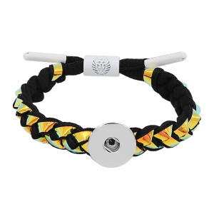 1 buttons Colorful Rope  KC0508 new type Bracelet fit 20mm snaps chunks