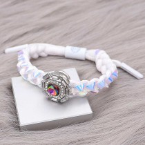 1 buttons Colorful Rope  KC0507 new type Bracelet fit 20mm snaps chunks