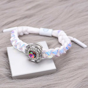 1 buttons Colorful Rope  KC0507 new type Bracelet fit 20mm snaps chunks