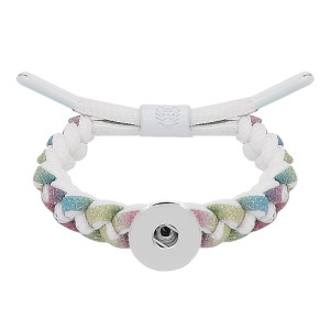 1 buttons Colorful Rope  KC0514 new type Bracelet fit 20mm snaps chunks