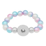 colorful beads kids junior style  bracelets Fit 18/20mm snaps chunks CH3022