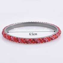 Three rows rhinestone stainless steel bangle Bracelet 