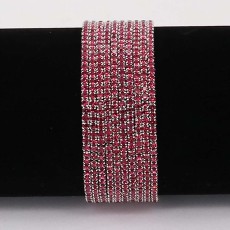 60 pcs/ lot Rhinestones Sparkling  Elastic Bracelet with 80pcs Rose rhinestones