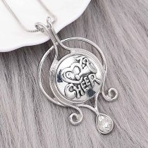 20MM cheer snap Silver Plated charms KC9326 snaps jewerly