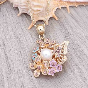 snap Fashion gold pendant fit 20MM snaps style jewelry KC0481