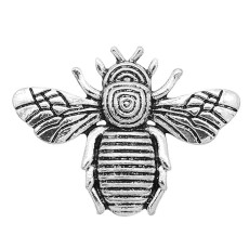 20MM honeybee snap Silver Plated charms KC9368 snaps jewerly