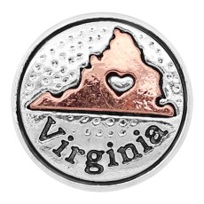 20MM State snap Silver charms 0009