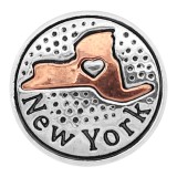 20MM State snap Silver charms 0007