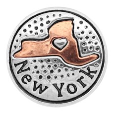 20MM State snap Silver charms 0007