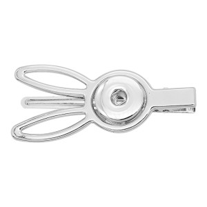 snap sliver hair accessories  fit 20MM snaps style jewelry KD0305