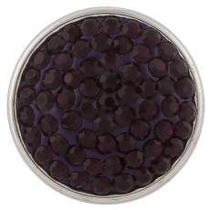 18mm Sugar snaps Alloy with  purple chunks rhinestones KB2321 snaps jewelry