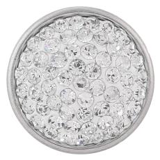 18mm Sugar snaps Alloy with white chunks rhinestones KB2307 snaps jewelry